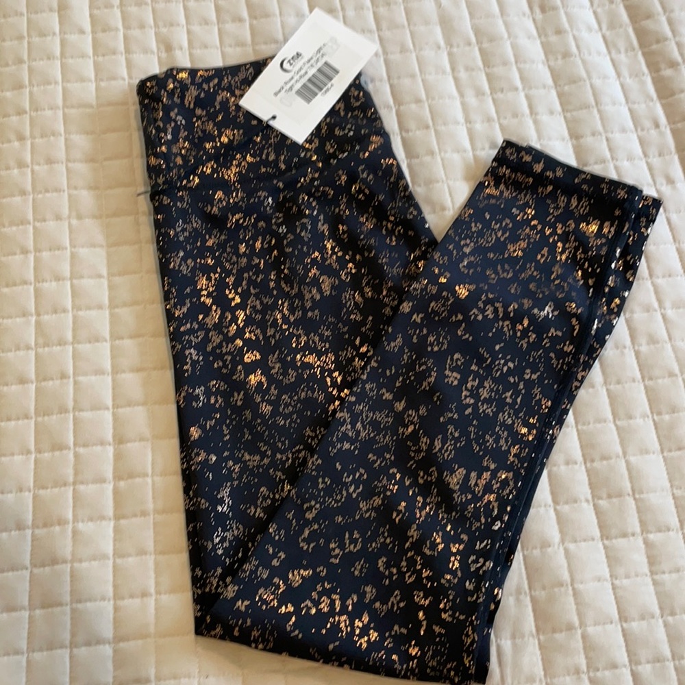 NWT zyia black rose gold flake light n tight
